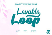 Lovable Loop Brush Font, a Script Font by Anomali Creatype (Thumbnail 1 of 10)