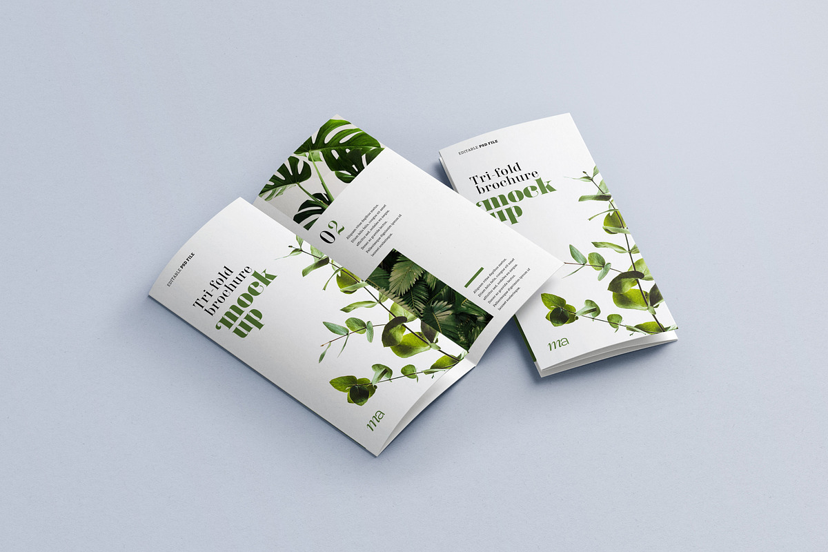 Trifold Brochure Mockup, a Print Template by mockupatelier (Photo 7 of 15)