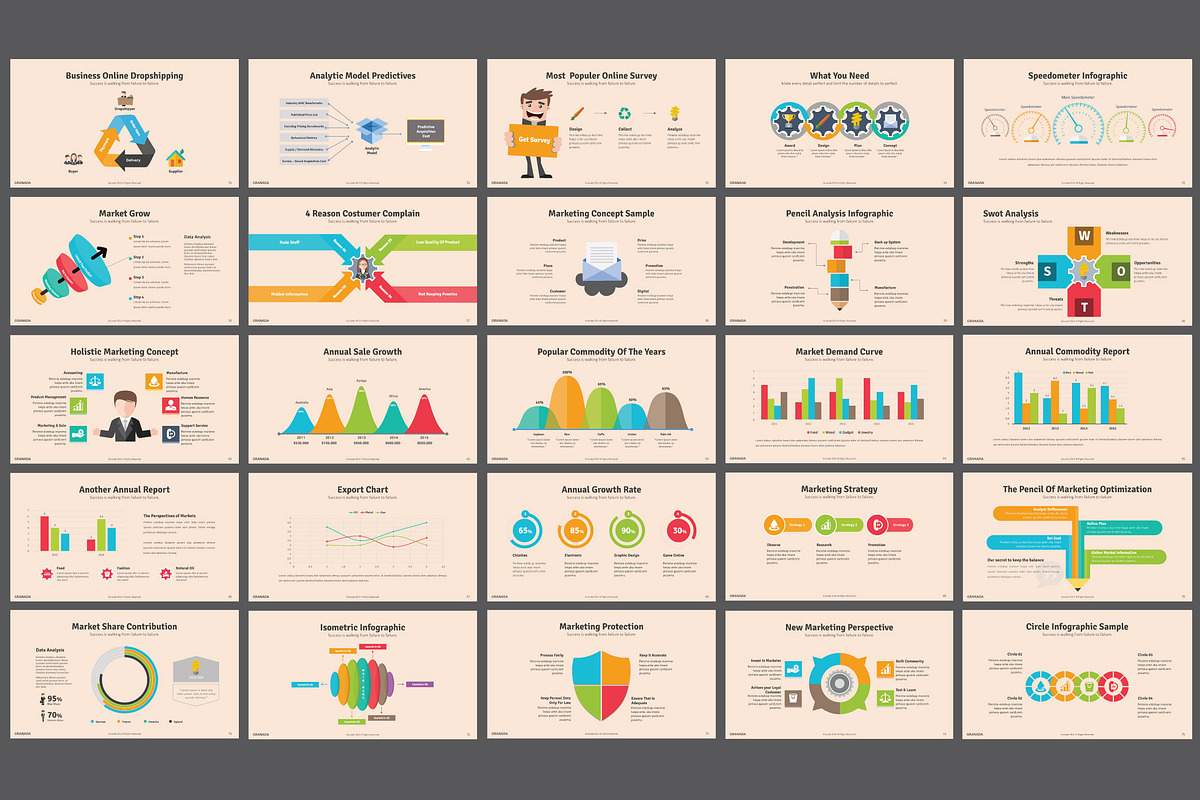 Granada Powerpoint Template, a Presentation Template by DesignCorner (Photo 4 of 5)