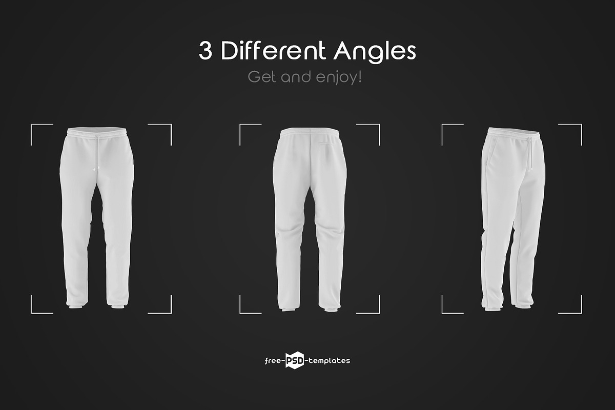 Men's Sport Pants Mockup, a Bottom Mockup by Free-PSD-Templates (Photo 4 of 4)