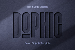 Cut Out Text & Logo Moсkup, a Mockup by Design Squad