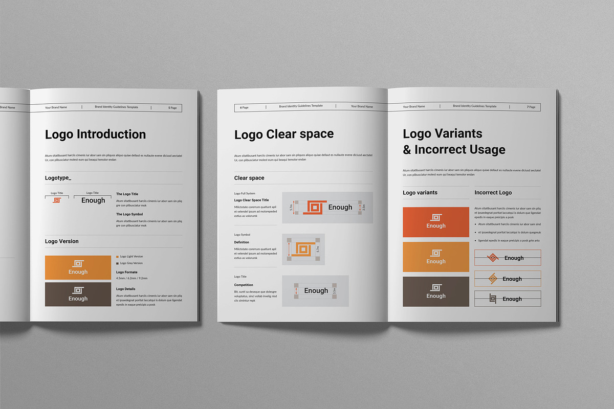 Brand Identity Guidelines Template preview 3