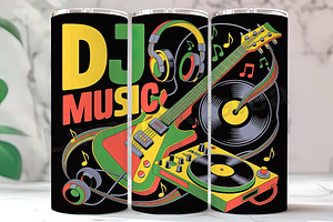 DJ Party Vibes 20oz Tumbler, an Arts & Entertainment Photo by LamanAzalea