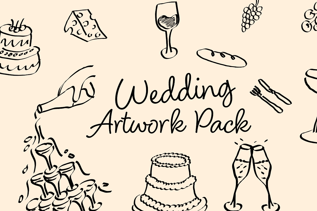 Wedding Artwork Illustration Pack, a Decorative Illustration by Stocasso (Photo 1 of 3)