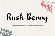 Rush Berry, a Script Font by Forberas Club (Thumbnail 1 of 7)