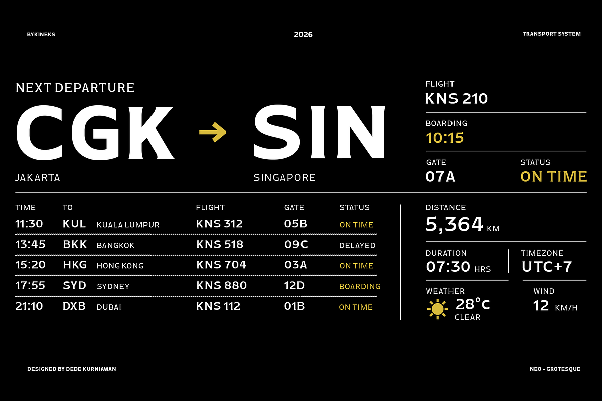Kineks Compact | Neo-Grotesque, a Sans Serif Font by By Kineks (Photo 7 of 10)
