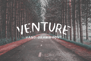 Venture - Hand-Drawn Font