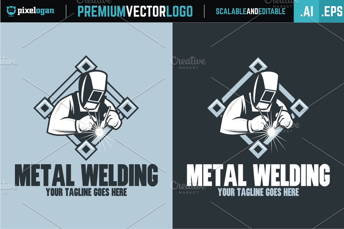 Metal Welding Logo, a Branding & Logo Template by pixelogan (Photo 2 of 2)