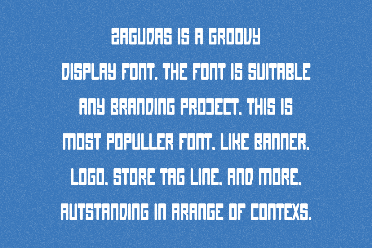 Zagudas - Kids Font, a Sans Serif Font by QR Design Studio (Photo 5 of 7)