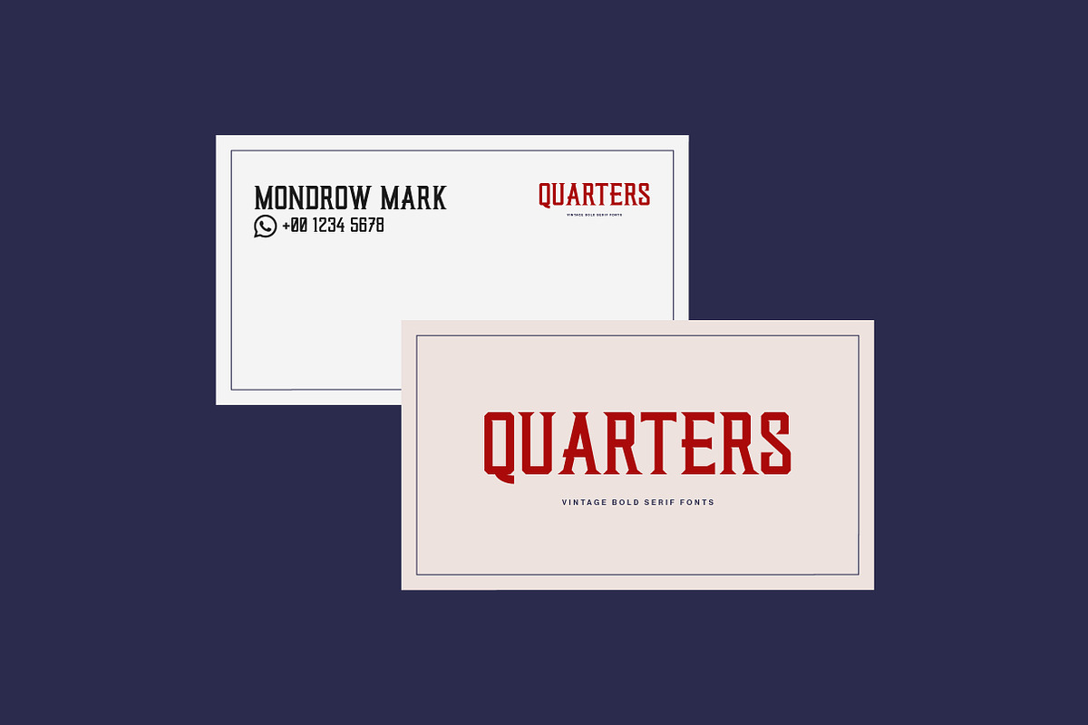 Quarters | Vintage Bold Serif, a Font by Lettertype Studio (Photo 8 of 15)