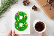 Christmas Fir Tree Vector Alphabet, an Object Graphic by Chuhastock (Thumbnail 11 of 12)