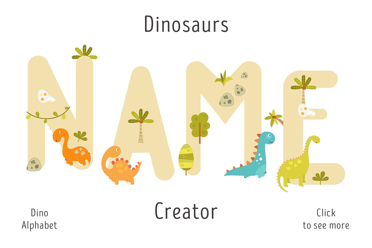 Nursery Art Dinosaurs Kids Bundle, an Animal Illustration by Nursery Art (Photo 6 of 9)