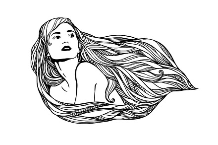Long-haired girl