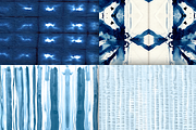 Blue Shibori Paper Pack, a Pattern Graphic by Liz Plummer (Thumbnail 3 of 5)