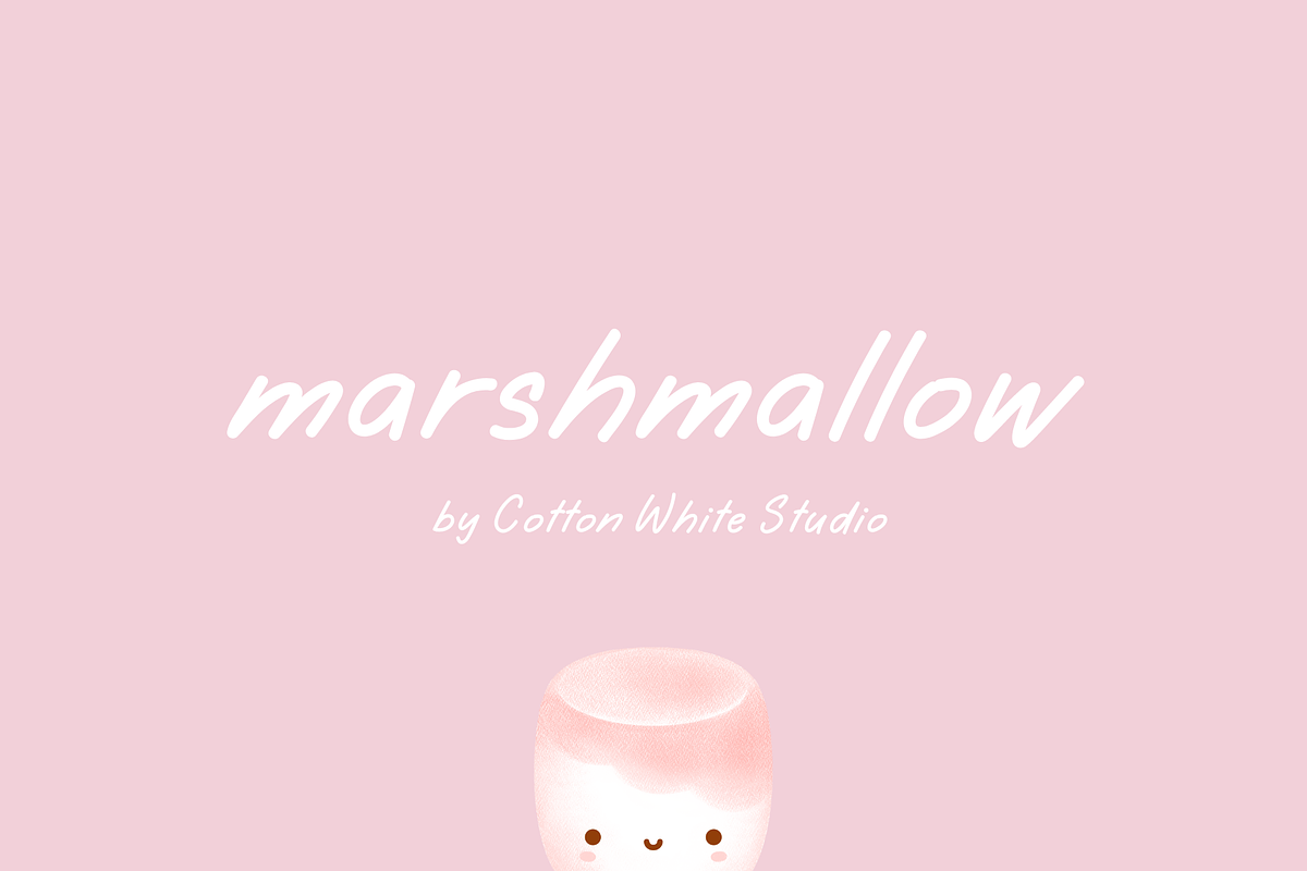 Marshmallow, a Handwritten Font by Sofia Skoog (Photo 1 of 9)