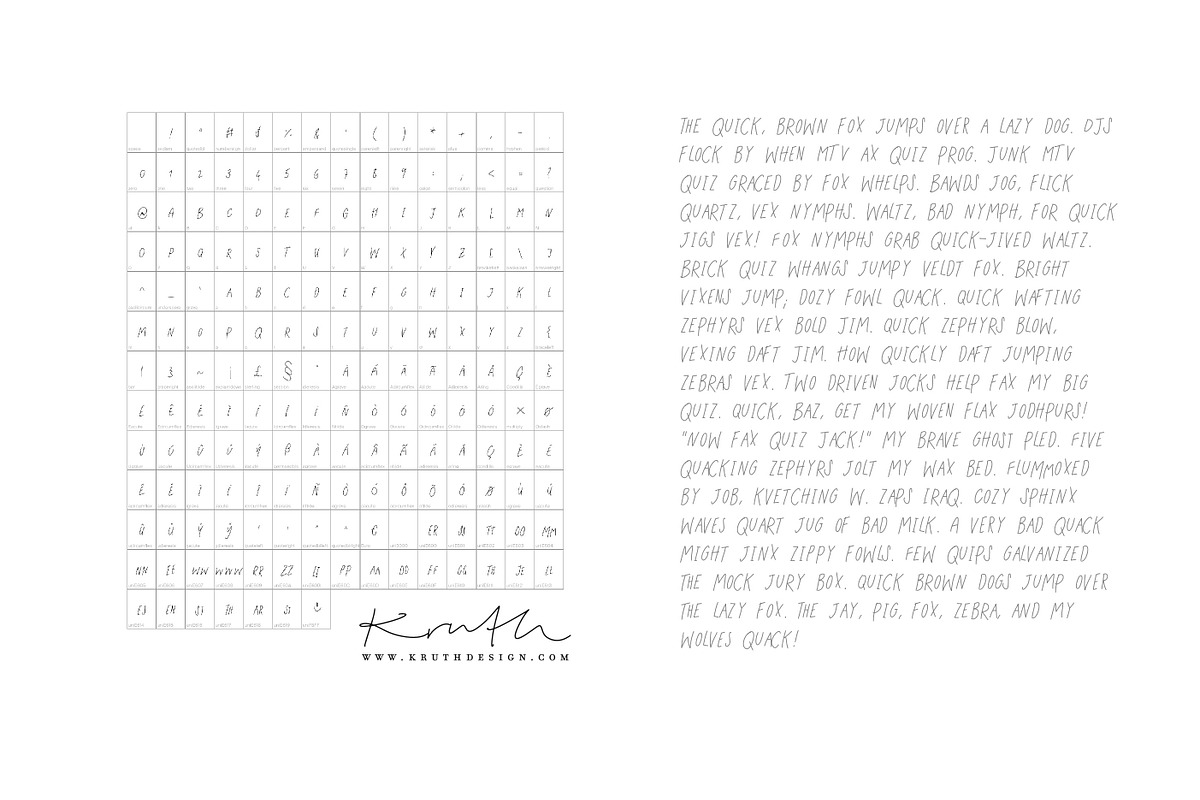 The Just Saying Hi Font /handwritten, a Handwritten Font by KruthDesign (Photo 2 of 7)