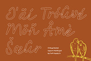 CS Boya Dashed, a Script Font by Craft Supply Co. (Thumbnail 7 of 8)