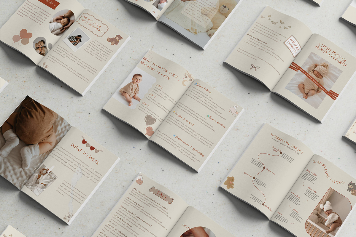 Newborn Photography Client Bundle, a Print Template by Prodesign (Photo 5 of 6)