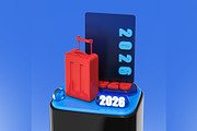 New Year 2026 3D Icon Pack, an Object Illustration by pixelmock (Thumbnail 3 of 13)