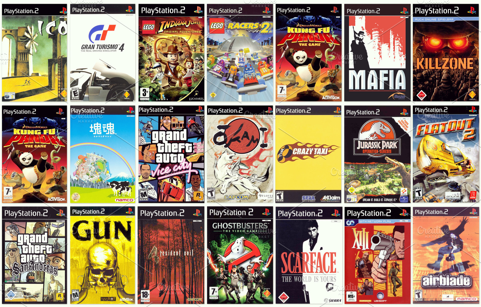 Playstation 2 video game covers, an Arts & Entertainment Photo by BOOCYS