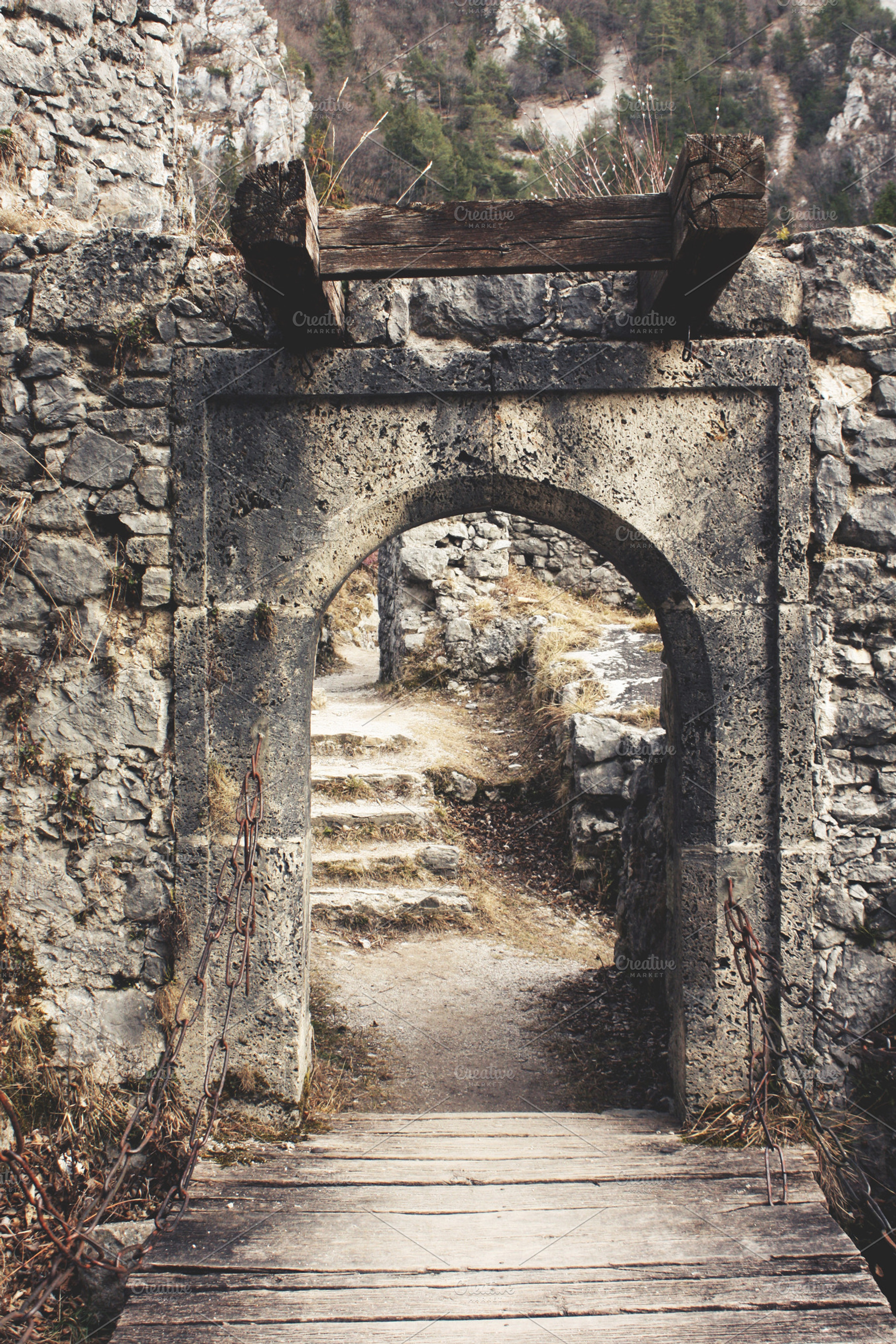 Gate Entrance To The Castle