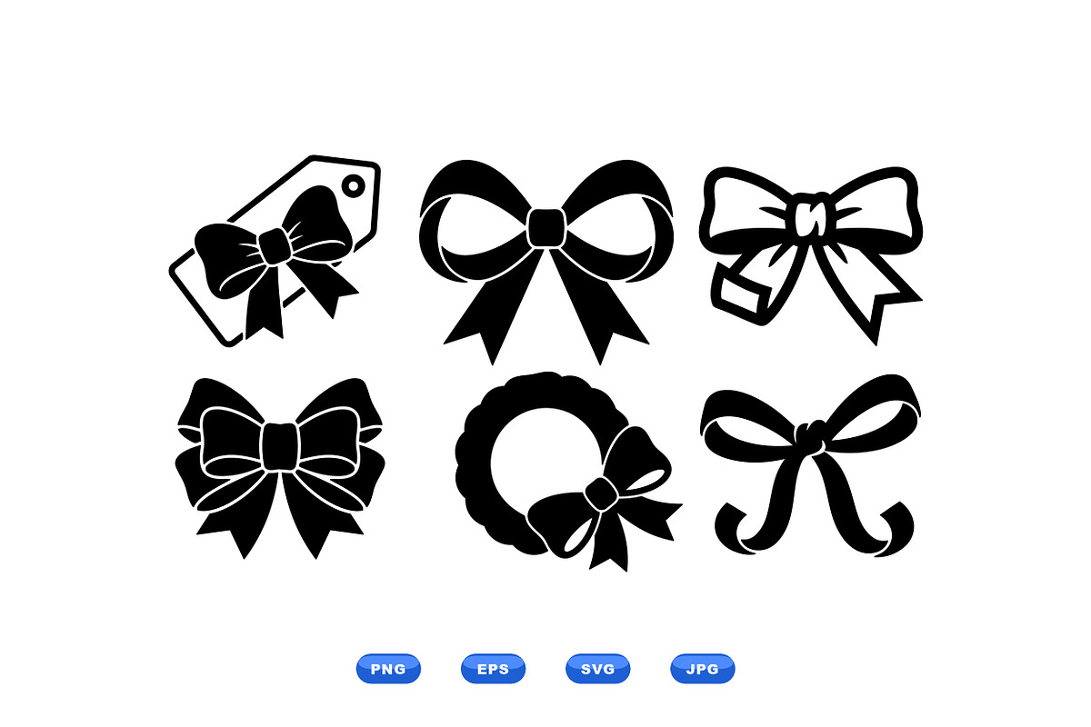 Elegant Ribbon Bow Clipart, an Illustration by designvectx (Photo 2 of 3)