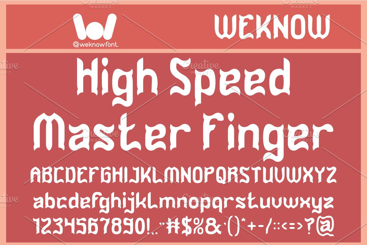 Another Great font, a Font by weknow (Photo 2 of 8)