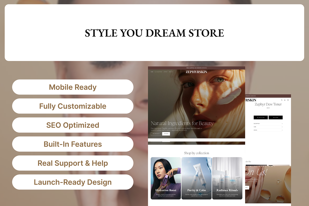 Zephyr Minimalist Shopify 2.0 Theme, a Shopify Template by AtelierDuVow (Photo 9 of 10)