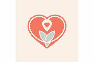 Heart shape enclosing a delicate flo, a Graphic by Iftikhar Alam