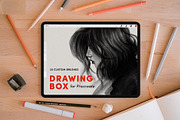 Drawing Box – Procreate Brushes, a Brush Add-On by Sadie Lew (Thumbnail 1 of 15)