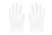 Transparent white nitrile gloves, a Packaging Mockup by Kseniia_designer's shop (Thumbnail 3 of 4)