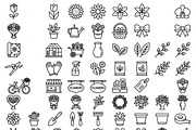 Bundlle Florist Shop Icon Set, an Outline Icon by adenpinkstore (Thumbnail 12 of 12)