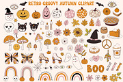 Retro Groovy Autumn Halloween, an Illustration by Cozy pattern shop (Thumbnail 8 of 11)