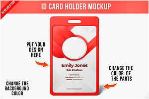 Id Card Holder PSD, a Product Mockup by Bruno's Shop