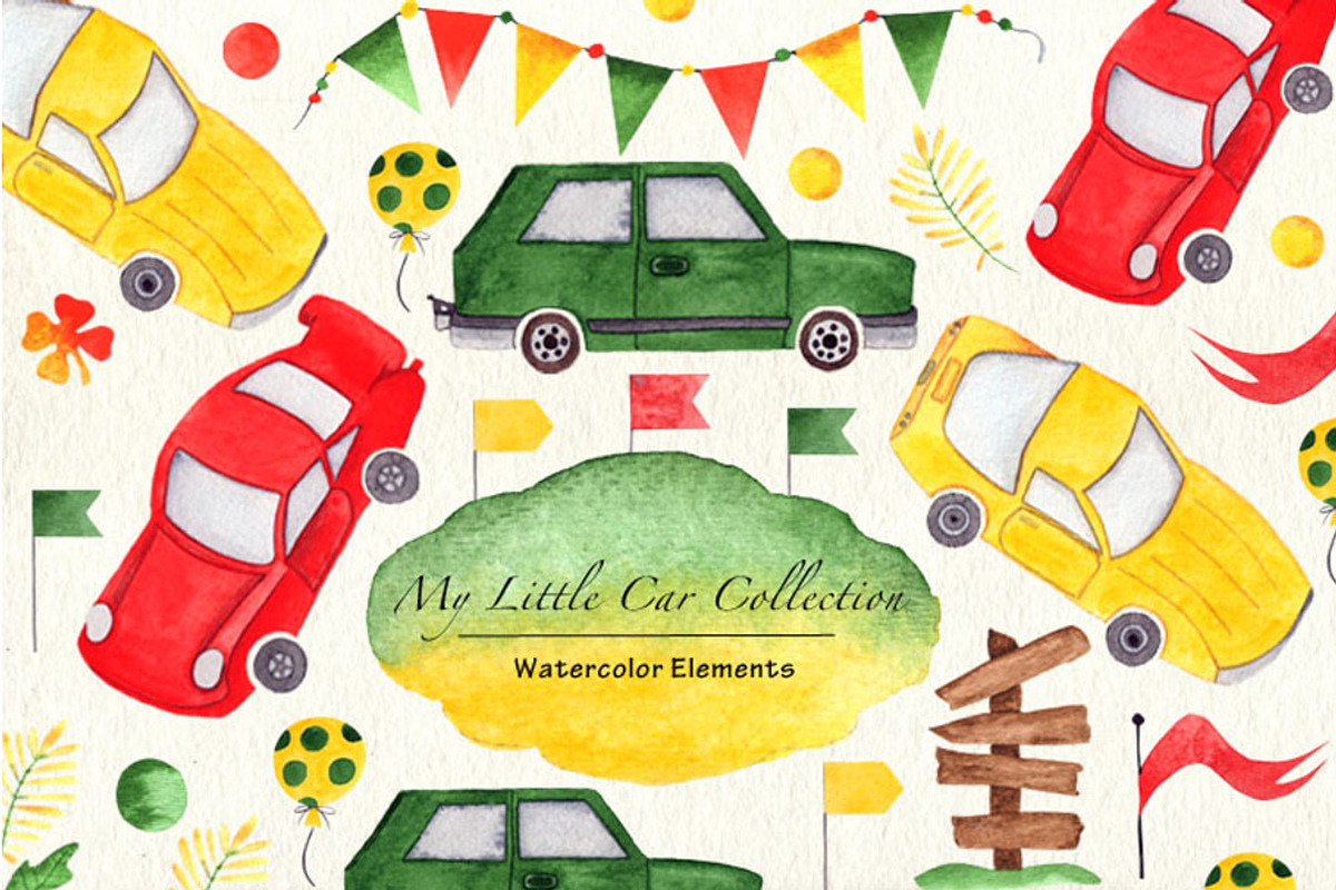 BOY's Little Car Collection, a Transportation Illustration by TanataDesign (Photo 1 of 6)