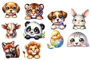 Funny Cute Animal clipart, an Illustration by Designworld (Thumbnail 4 of 5)
