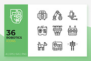 Robotics Icons, an Outline Icon by Becris (Thumbnail 1 of 3)