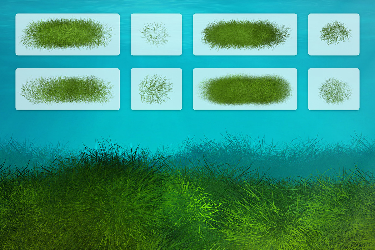 Dynamic Seagrass Brushes, a Brush Add-On by Mohamed Saber (Photo 2 of 6)