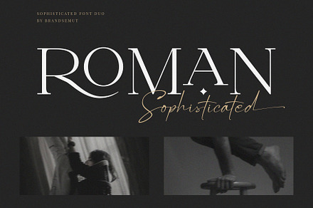 Roman Sophisticated Font Duo, a Serif Font by BrandSemut