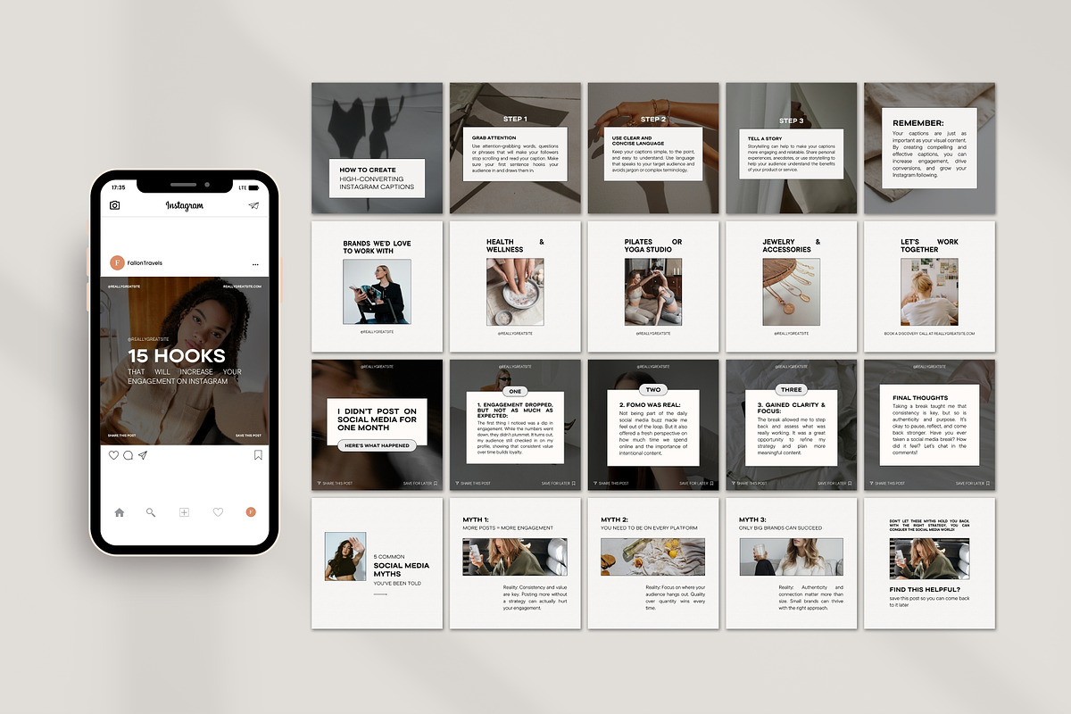 Instagram Canva Coaches Templates, a Social Media Template by Fallon Gerst (Photo 7 of 19)