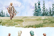 Hand Painted Nostalgic Autumn Set, a Decorative Illustration by ArtCreationsDesign (Thumbnail 9 of 17)