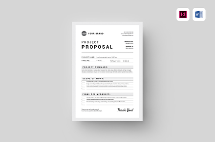 Proposal | MS Word & Indesign, a Stationery Template by Leaflove