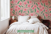 Blooming Spring Vine Pattern, an Illustration by Johanna V. Creative (Thumbnail 2 of 3)