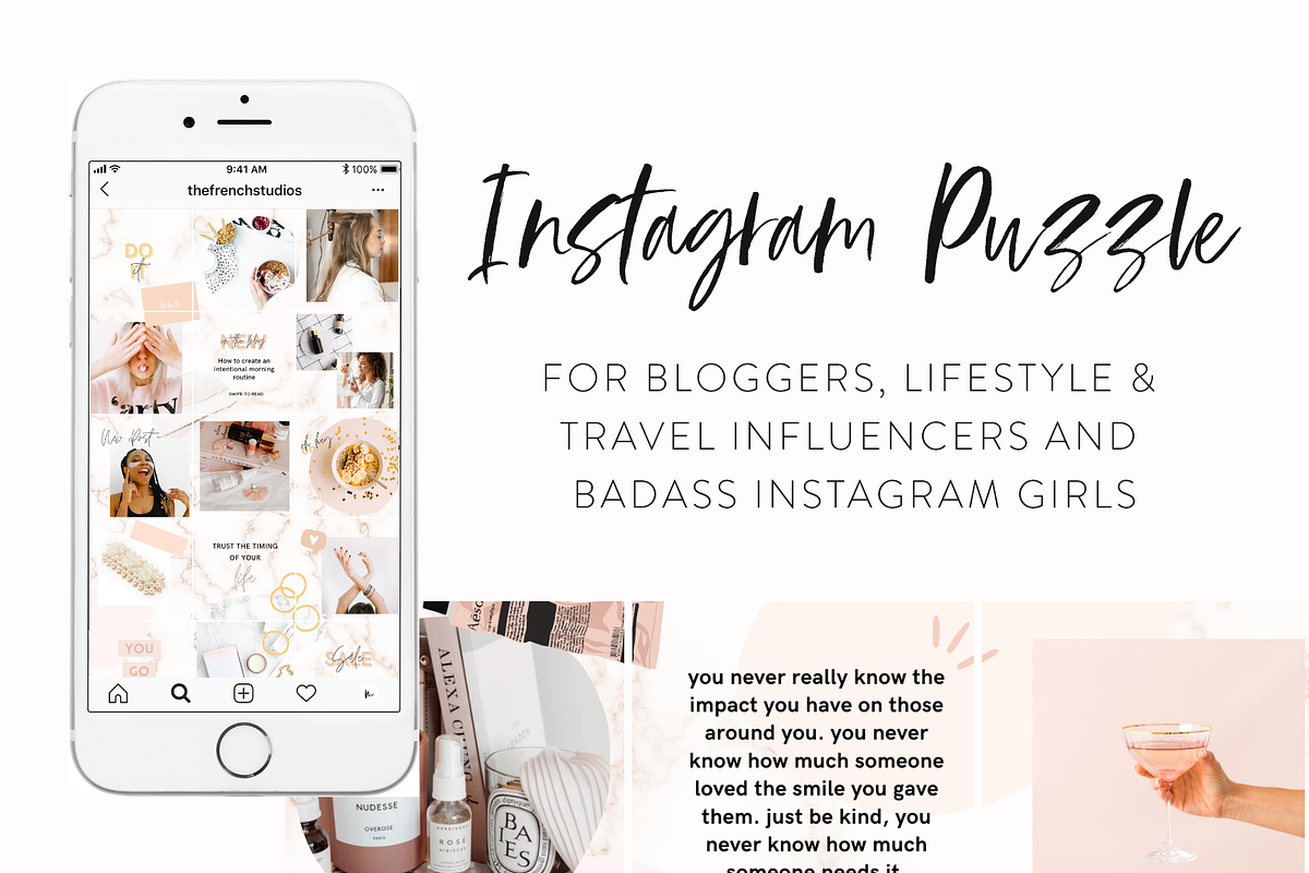 Marble Instagram Puzzle Template, a Social Media Template by My Social Boutique (Photo 3 of 10)
