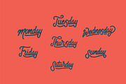 Days of the Week Lettering, an Object Graphic by SkutSkuy Graphic  (Thumbnail 2 of 2)