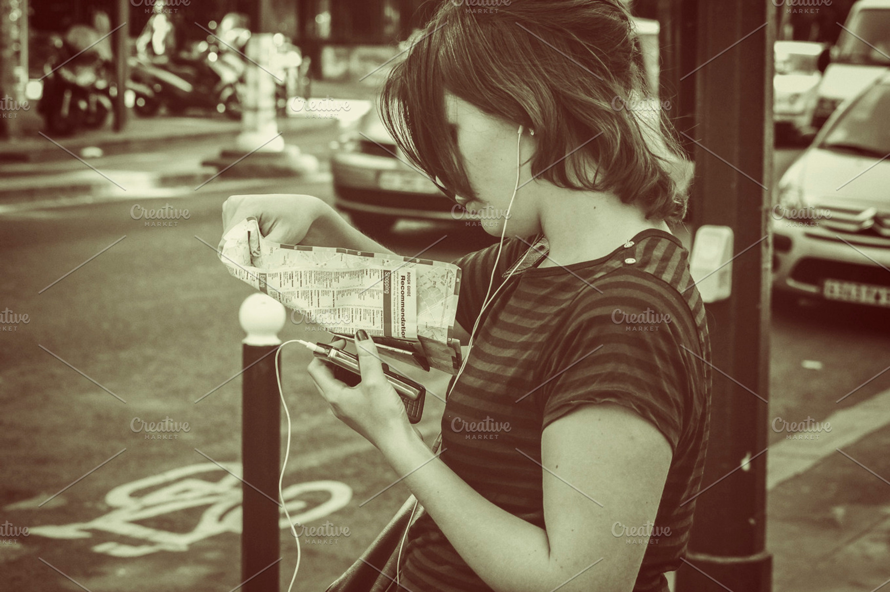 Young female tourist in Paris, a Person Photo by Patricia Hofmeester