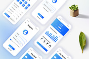 Banking App Interface UI Kit, an UI Kit Template by CreativeShaper (Thumbnail 1 of 3)