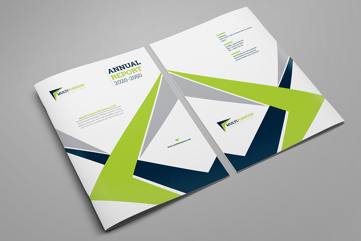 Clean Corporate Annual Report_V10, a Brochure Template by Layout Design (Photo 3 of 6)