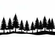 Pine Forest Silhouette Bundle, a Graphic by balal (Thumbnail 13 of 16)