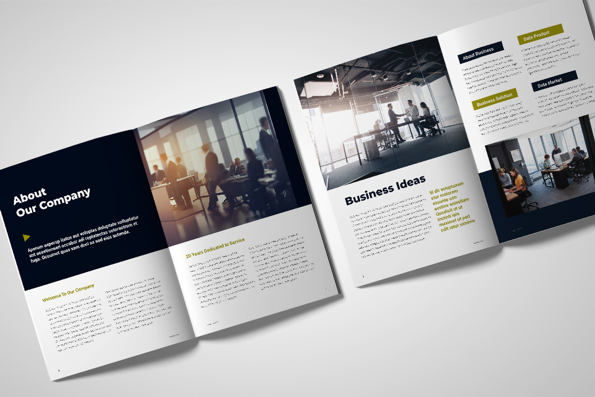 Green Company Profile Business Plan, a Brochure Template by UICreative (Photo 4 of 4)